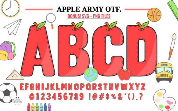 Apple Army: A Bold Color Font for Creative Impact