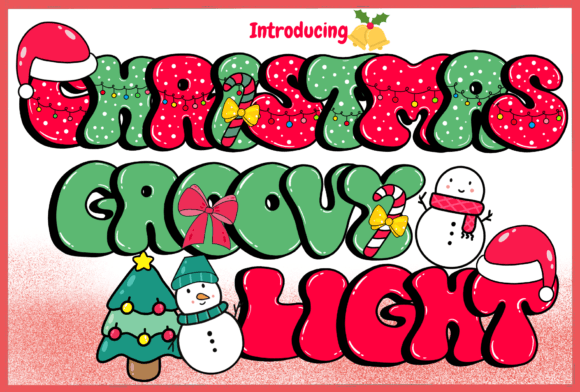 Christmas Groovy Light: A Retro Font for Modern Holiday Cheer