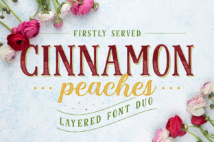 Cinnamon Peaches Family: The Layered Font for Rich Branding