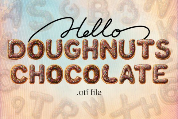 Doughnuts Chocolate: A Sweet Treat for Your Festive Designs