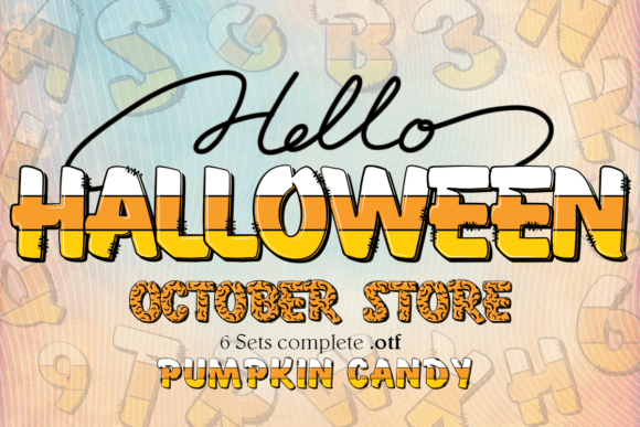 Halloween Pumpkin Candy: A Font for Autumn's Sweetest Designs