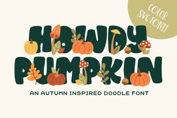 Howdy Pumpkin: Crafting Autumn Charm with This All-Caps Font