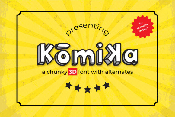 Komika: A Retro Font with a Modern 3D Kick for Your Designs