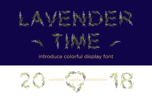 Lavender Time: A Vintage Font with Modern Flair