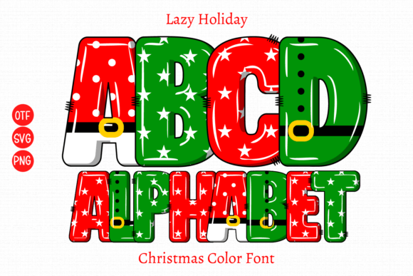 Lazy Holiday: A Festive Typeface for Joyful Projects