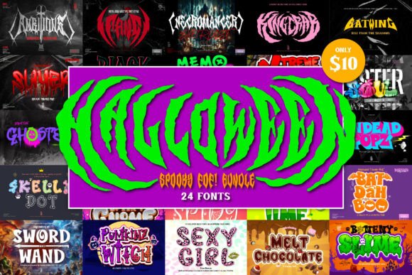 Pumkinzwitch: A Wildly Versatile Halloween Font Bundle