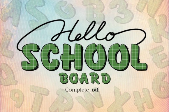 Rediscover Classroom Charm with the School Board Font