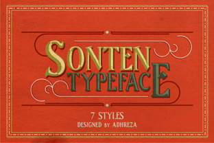 Sonten Typeface: A Modern Serif with Built-In Design Versatility