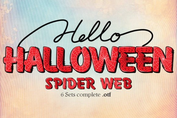 Spin Up Some Spooky Fun with the Halloween Spider Web Font