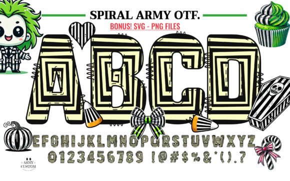 Spiral Army: Unlocking Dynamic Design with a Unique Typeface