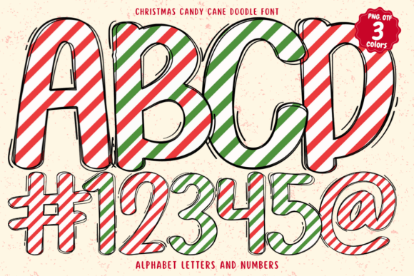 Sweeten Your Holiday Designs with Christmas Candy Cane Doodle