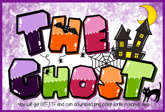 The Ghost Font: A Bold Halloween Typeface for Creative Projects