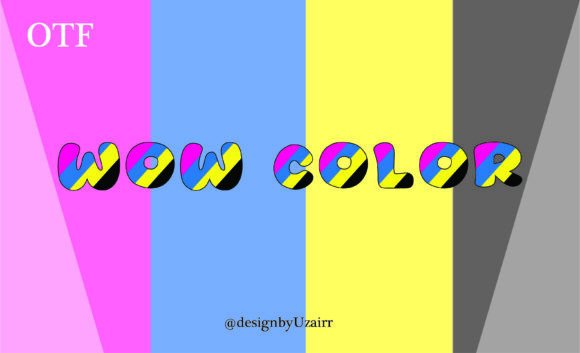 Wow Color: The Vibrant Typeface That Demands Attention